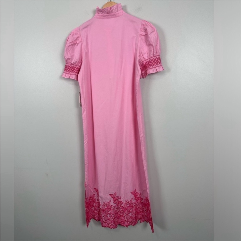 HYACINTH HOUSE Pink Embroidery Eliza Midi Dress - Picture 7 of 10